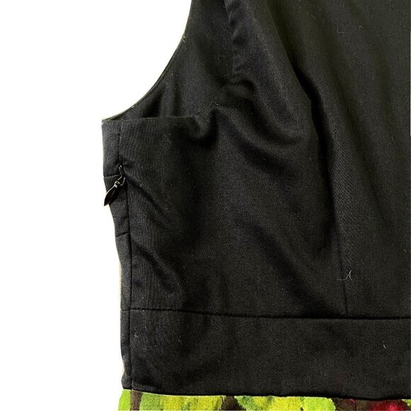 Anthropologie Moulinette Soeurs Dinner for Two Dress size 4 Lined Black Floral - Picture 6 of 11